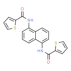 N,N'-1,5-Naphthalenediyldi(2-thiophenecarboxamide) structure