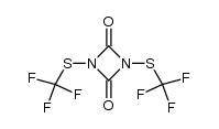 bis(trifluoromethylmercapto)uretidine-2,4-dion结构式