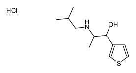 2-(2-methylpropylamino)-1-thiophen-3-ylpropan-1-ol,hydrochloride Structure