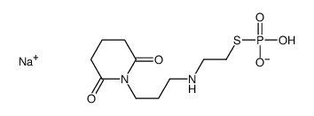 sodium,2-[3-(2,6-dioxopiperidin-1-yl)propylamino]ethylsulfanyl-hydroxyphosphinate结构式