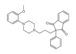 2-[3-[4-(2-methoxyphenyl)piperazin-1-yl]propyl]-2-phenylindene-1,3-dione Structure