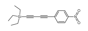 1-Triaethylsilyl-4-(p-nitrophenyl)-buta-1,3-diin结构式