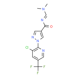 1-[3-CHLORO-5-(TRIFLUOROMETHYL)-2-PYRIDINYL]-N-[(DIMETHYLAMINO)METHYLENE]-1H-PYRAZOLE-4-CARBOXAMIDE结构式