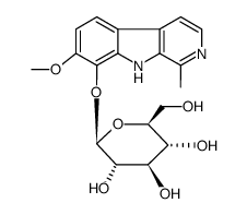 [7-Methoxy-1-methyl-9H-pyrido[3,4-b]indol-8-yl]β-D-glucopyranoside Structure