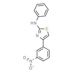 (4-(3-NITROPHENYL)(2,5-THIAZOLYL))PHENYLAMINE结构式