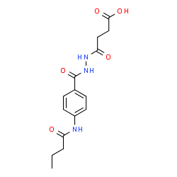 4-{2-[4-(Butyrylamino)benzoyl]hydrazino}-4-oxobutanoic acid结构式