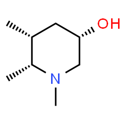 3-Piperidinol, 1,5,6-trimethyl-, (3R,5S,6S)-rel- (9CI) Structure