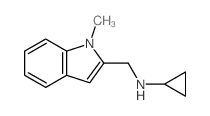 CYCLOPROPYL-(1-METHYL-1H-INDOL-2-YLMETHYL)-AMINE structure