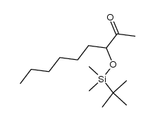 (+/-)-3-[(tert-butyldimethylsilyl)oxy]nonan-2-one Structure