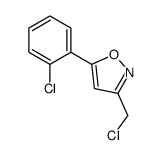 3-(CHLOROMETHYL)-5-(2-CHLOROPHENYL)ISOXAZOLE结构式