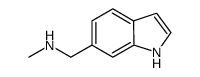 N-(1H-indol-6-ylmethyl)-N-methylamine结构式