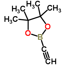 2-乙炔基-4,4,5,5-四甲基-1,3,2-二氧环戊硼烷结构式