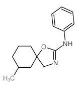 7-methyl-N-phenyl-1-oxa-3-azaspiro[4.5]dec-2-en-2-amine结构式