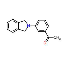 1-[3-(1,3-DIHYDRO-2H-ISOINDOL-2-YL)PHENYL]-1-ETHANONE结构式