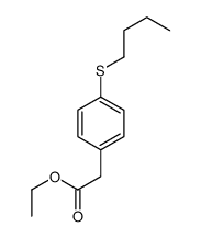 ethyl 2-(4-butylsulfanylphenyl)acetate结构式