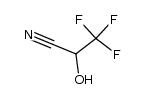 3,3,3-trifluoro-2-hydroxypropanenitrile结构式