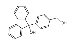 (4-(hydroxymethyl)phenyl)(diphenyl)methanol结构式