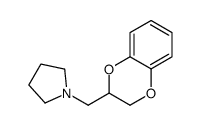 1-(2,3-dihydro-1,4-benzodioxin-3-ylmethyl)pyrrolidine结构式