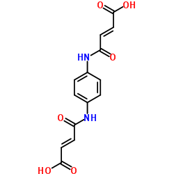 3-[4-(3-CARBOXY-ACRYLOYLAMINO)-PHENYLCARBAMOYL]-ACRYLIC ACID Structure