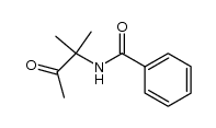 3-benzamido-3-methylbutan-2-one结构式