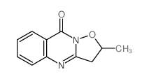 9H-Isoxazolo[3,2-b]quinazolin-9-one, 2,3-dihydro-2-methyl- Structure