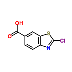 2-Chloro-6-benzothiazolecarboxylic acid structure