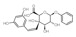 cis Resveratrol 4O-b-D-Glucuronide Structure