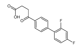 4-[4-(2,4-difluorophenyl)phenyl]-4-oxobutanoic acid结构式