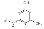 6-METHYL-2-(METHYLAMINO)PYRIMIDIN-4-OL Structure