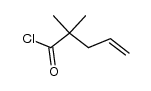 2,2-dimethyl-4-pentenoic acid chloride结构式