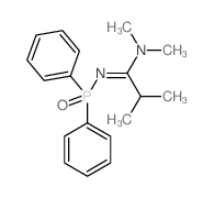 N-diphenylphosphoryl-N,N,2-trimethyl-propanimidamide结构式