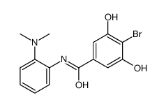 4-bromo-N-[2-(dimethylamino)phenyl]-3,5-dihydroxybenzamide结构式