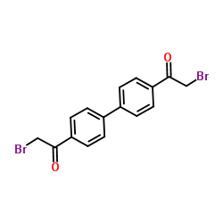 4,4-二(2-溴乙酰基)联苯结构式