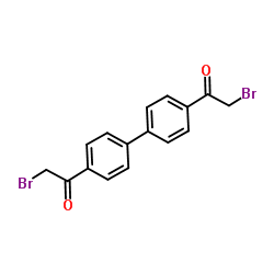 4,4'-Bis(2-bromoacetyl)biphenyl Structure