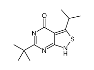 6-tert-butyl-3-propan-2-yl-1H-[1,2]thiazolo[3,4-d]pyrimidin-4-one结构式