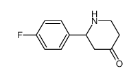 2-(4-fluoro-phenyl)-piperidine-4-one结构式