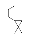 1,1-dimethyl-2-propylcyclopropane Structure