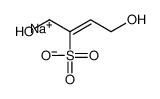 sodium 1,4-dihydroxy-2-butene-2-sulphonate结构式