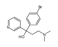 1-(4-bromophenyl)-3-(dimethylamino)-1-pyridin-3-ylpropan-1-ol结构式