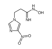 N'-hydroxy-3-(4-nitroimidazol-1-yl)propanimidamide Structure