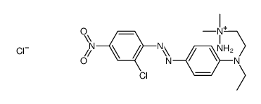 1-[2-[[4-[(2-chloro-4-nitrophenyl)azo]phenyl]ethylamino]ethyl]-1,1-dimethylhydrazinium chloride structure