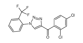 (2,4-dichlorophenyl)-[1-[2-(trifluoromethyl)phenyl]triazol-4-yl]methanone Structure