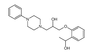1-[2-(1-hydroxyethyl)phenoxy]-3-(4-phenylpiperazin-1-yl)propan-2-ol Structure