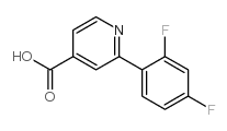 2-(2,4-Difluorophenyl)-isonicotinic acid Structure