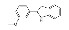 2-(3-methoxyphenyl)-2,3-dihydro-1H-indole结构式
