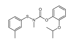(2-propan-2-yloxyphenyl) N-methyl-N-(3-methylphenyl)sulfanylcarbamate结构式