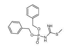 1-[bis(benzyloxy)phosphinoyl]-2-methylisothiourea结构式