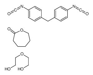 2-(2-hydroxyethoxy)ethanol,1-isocyanato-4-[(4-isocyanatophenyl)methyl]benzene,oxepan-2-one Structure