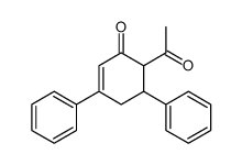 6-acetyl-3,5-diphenylcyclohex-2-en-1-one Structure