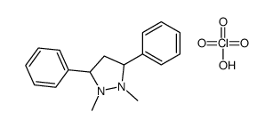 1,2-dimethyl-3,5-diphenylpyrazolidin-1-ium,perchlorate Structure